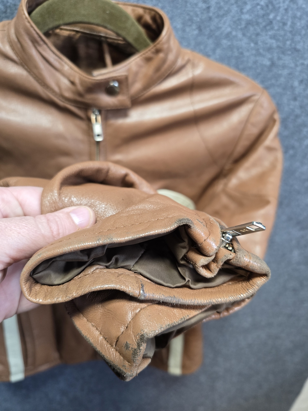 Vintage Leather Moto Jacket Small - Picture 8 of 13